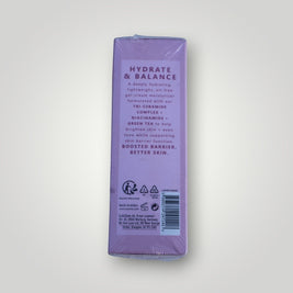 Pulse 360º Glow Byoma Moisturising Gel-Cream packaging back view with product information and ingredient details.