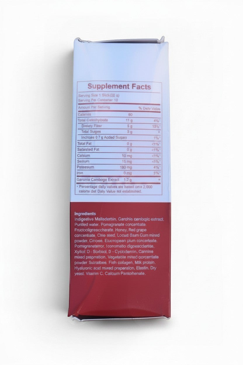 Pulse 360º Glow Cutting Jelly supplement facts and ingredients label on a white background.
