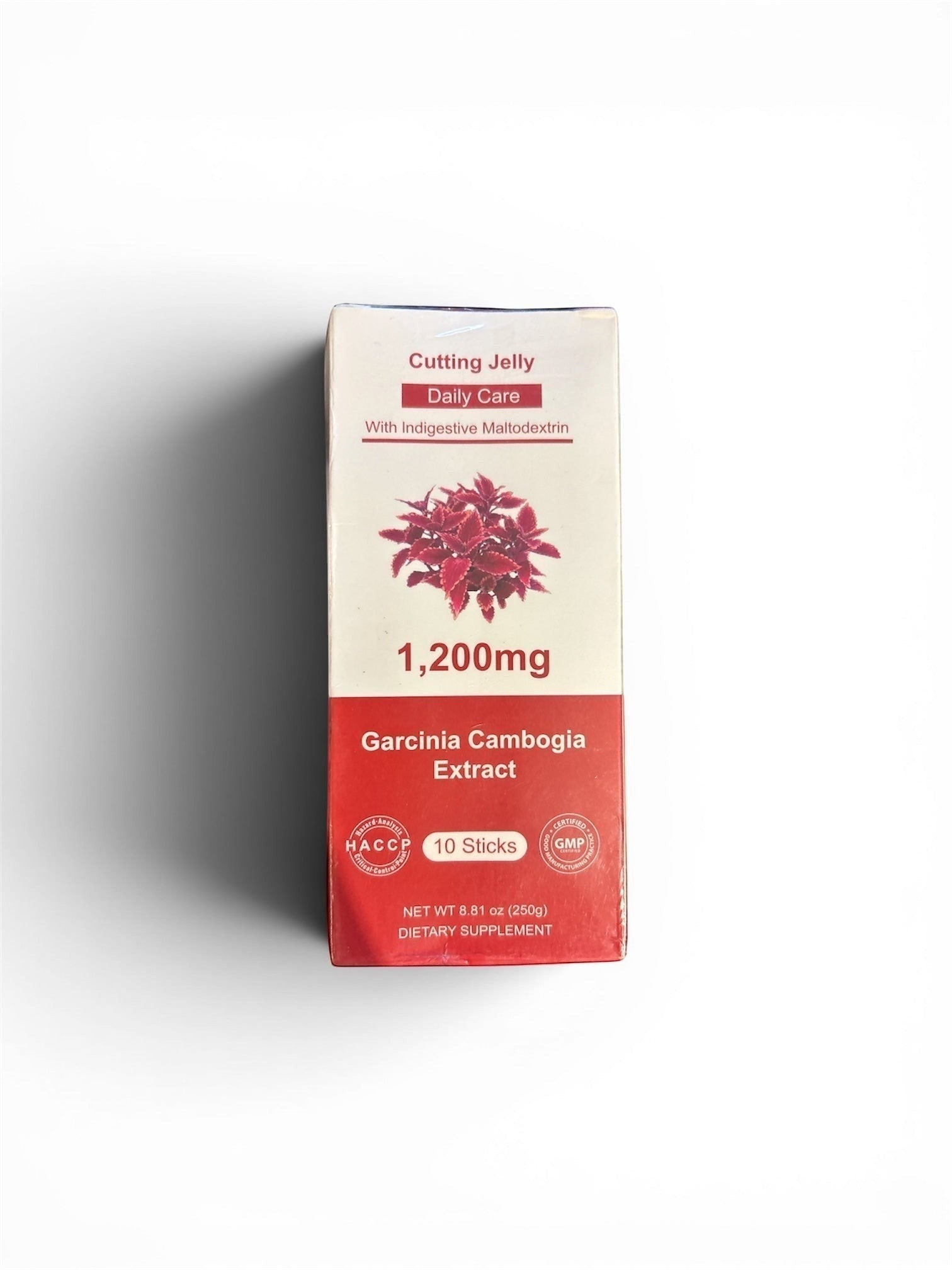 Pulse 360º Glow Cutting Jelly box containing 1,200mg Garcinia Cambogia extract for daily weight management support.