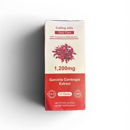 Pulse 360º Glow Cutting Jelly box containing 1,200mg Garcinia Cambogia extract for daily weight management support.