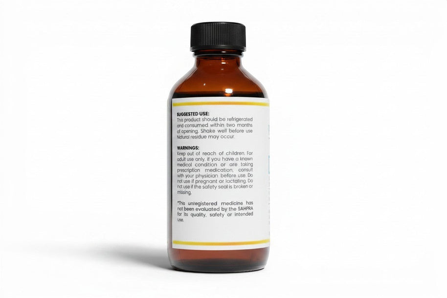 Pulse 360º Glow Vitamin D3 and K2 supplement bottle showing suggested use and warning label on amber glass