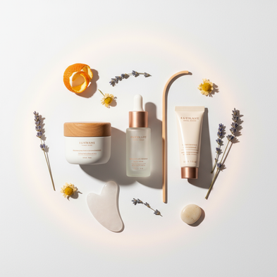 Skincare Product Flatlay